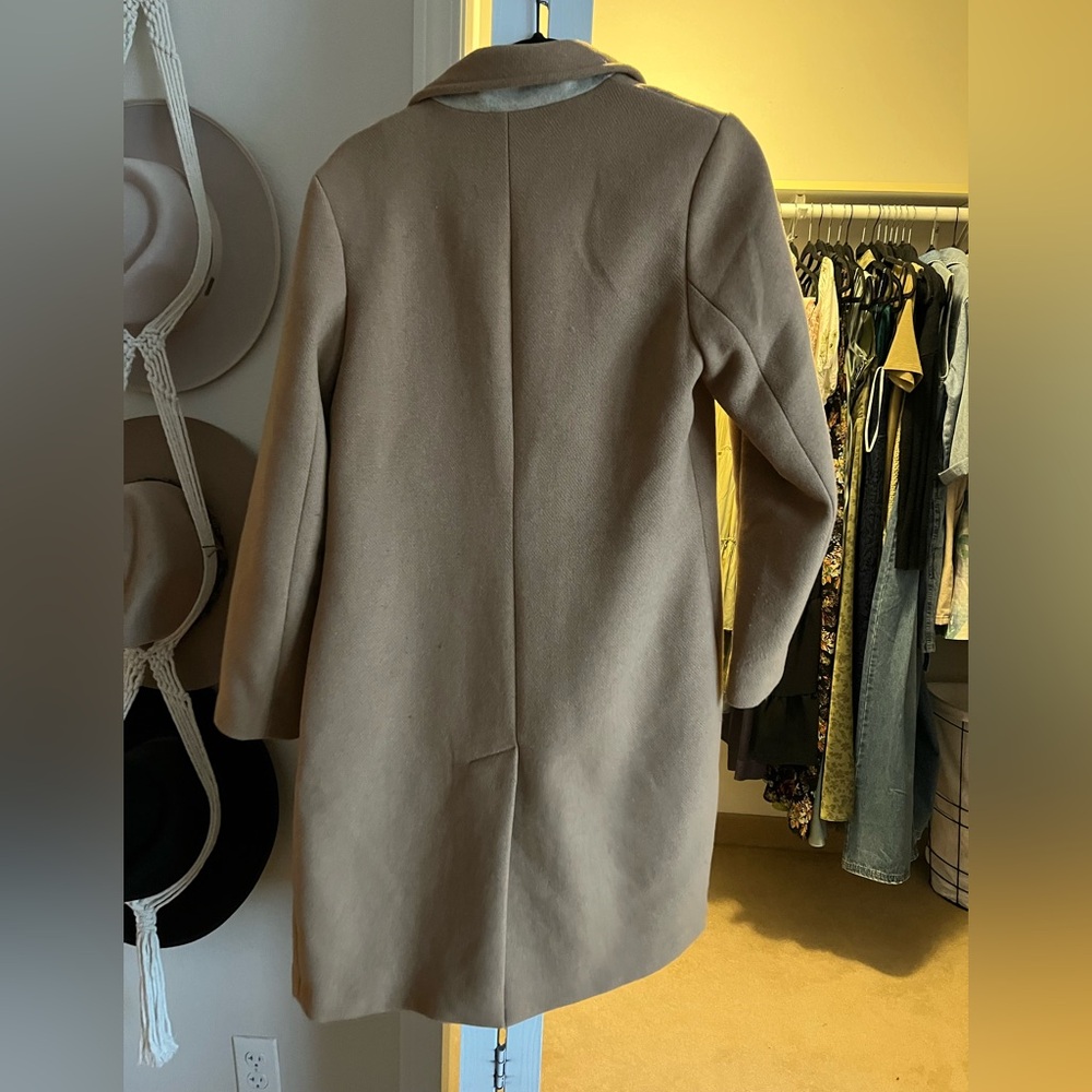 Abercrombie & Fitch Wool Blend Trench Coat - Picture 2 of 3